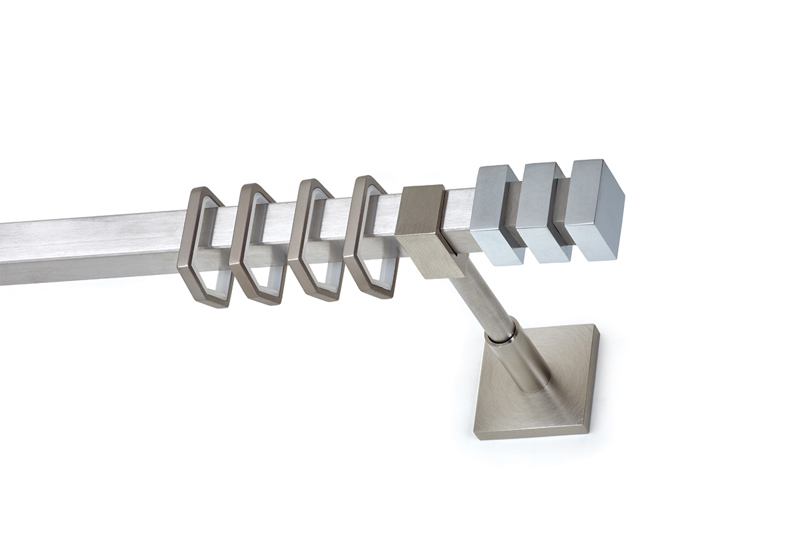 Κουρτινόξυλα agiovlasitishome - ΣΗΜΑΝΤΙΚΟ: Σε περίπτωση διαφοράς τιμής από το κατάστημα ισχύει παντα και μόνο η τιμή του καταστήματος Anartisi Κουρτινόξυλο Inox 20x20mm TINOS T20 Νίκελ Σατι